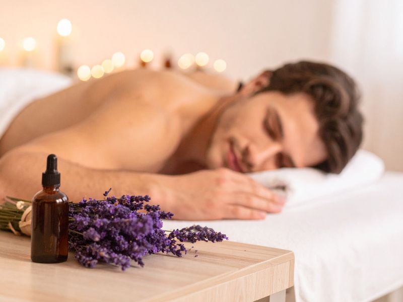 Masaje relajante para hombre