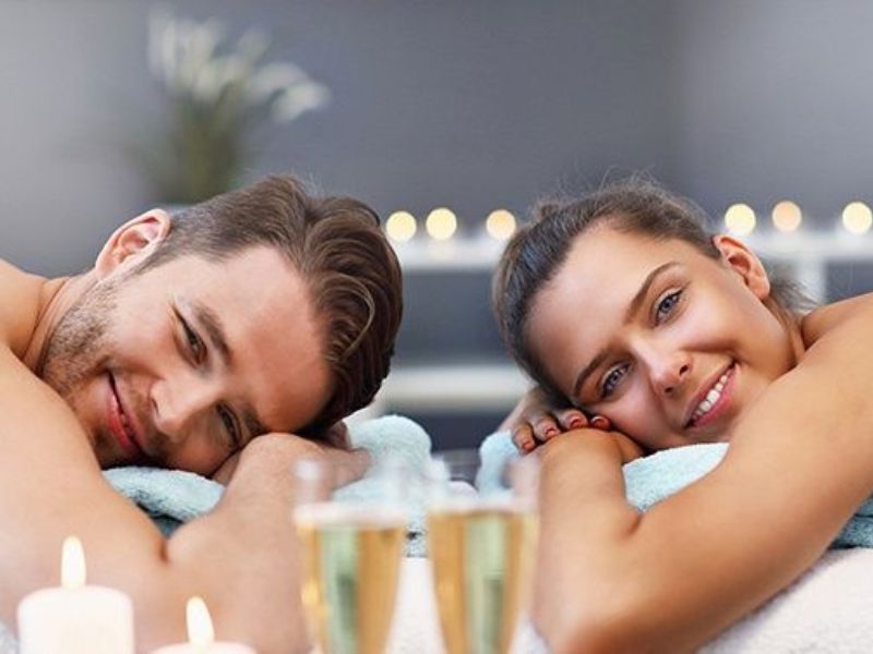 Masaje relajante en pareja